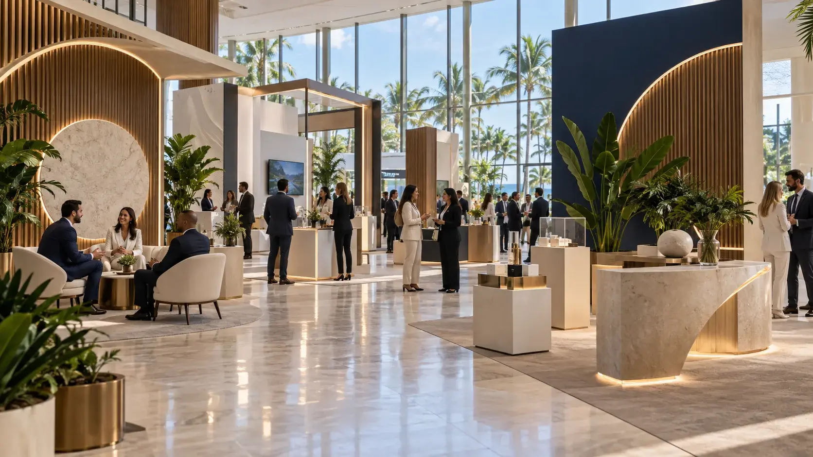 Exhibitions & Stands — conceptual imagery