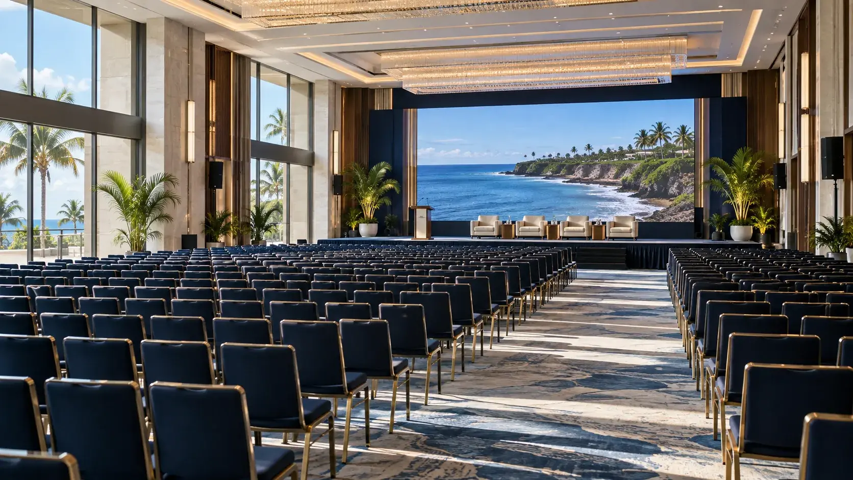 Venue & Hotel Sourcing — conceptual imagery