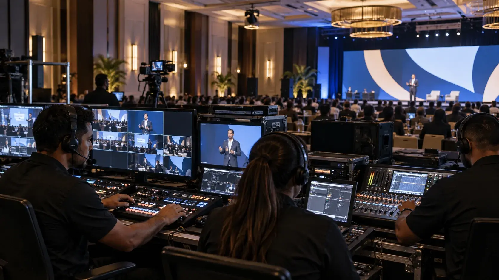 AV & Conference Technology — conceptual imagery